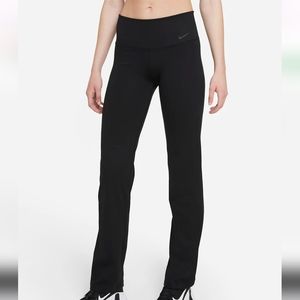 NWT Nike Full Length Training Pant Black Wide Leg Women Size Medium